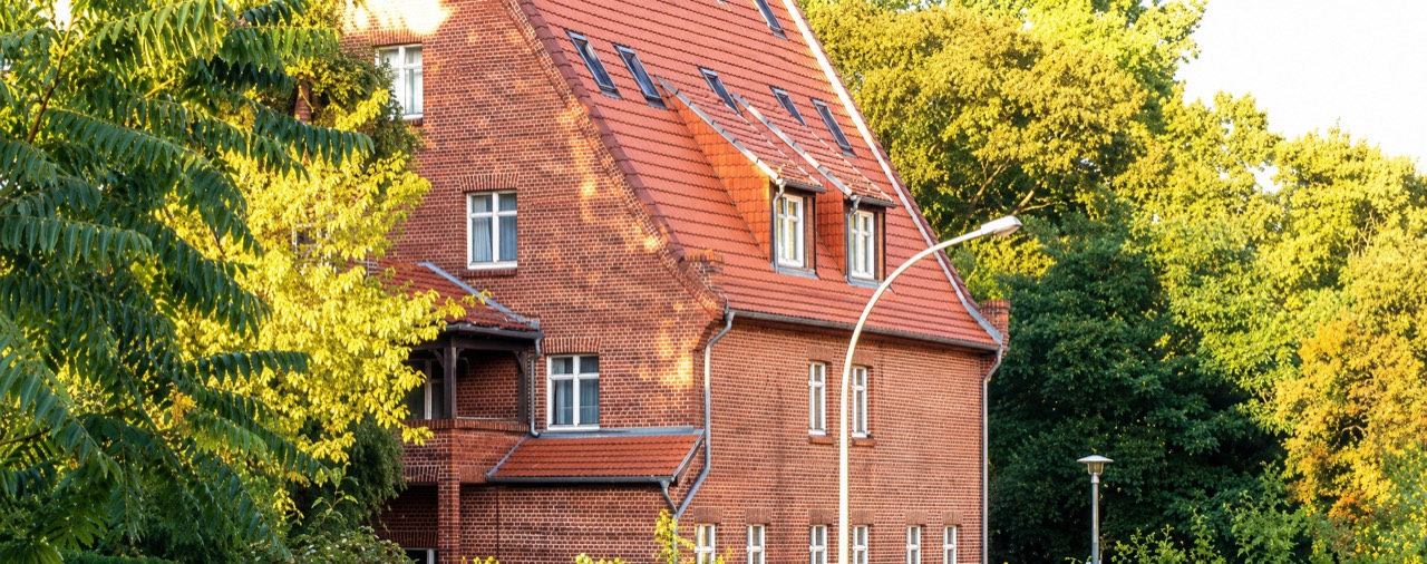 Außenansicht der Pension an der Havelbucht in Potsdam